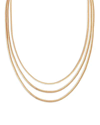 Ettika Snake Chain Layered Necklace, 18-23 In Gold