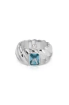 Ettika So Twisted Crystal Statement Ring