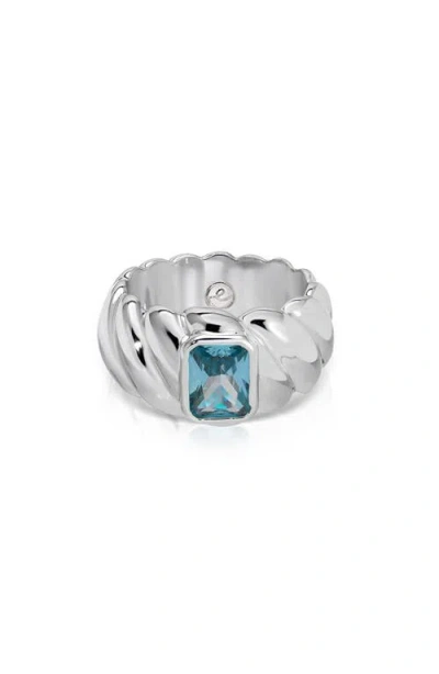 Ettika So Twisted Crystal Statement Ring In Multi