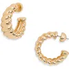 Ettika So Twisted Hoop Earrings In Gold
