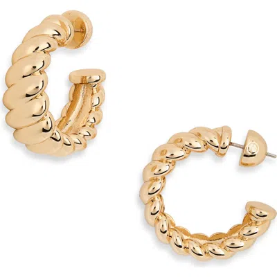 Ettika So Twisted Hoop Earrings In Gold