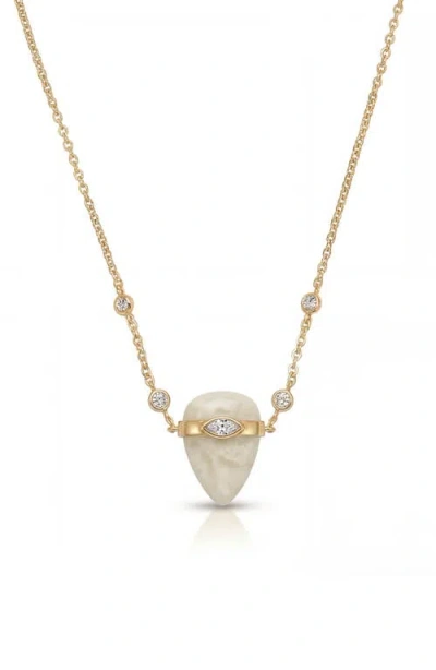 Ettika Turquoise Solstice Pendant Necklace In Gold