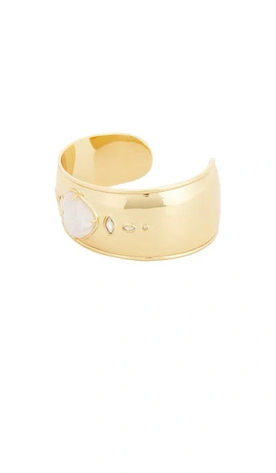 Ettika Solstice Thick Cuff Bracelet In Gold