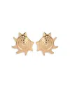 Ettika Sorrento Shell Statement Earrings In Yellow