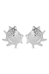 Ettika Sorrento Shell Statement Earrings In Metallic