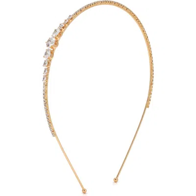 Ettika Sparkle Accent Headband In Gold