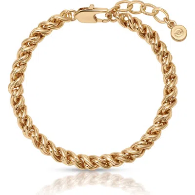 Ettika Spiral Chain Bracelet In Pattern