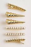 Ettika Spiral Seashell Hair Clips, Set Of 2