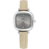 Ettika Square Case Leather Strap Watch In Brown