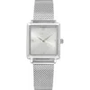 Ettika Square Case Mesh Strap Watch In Metallic
