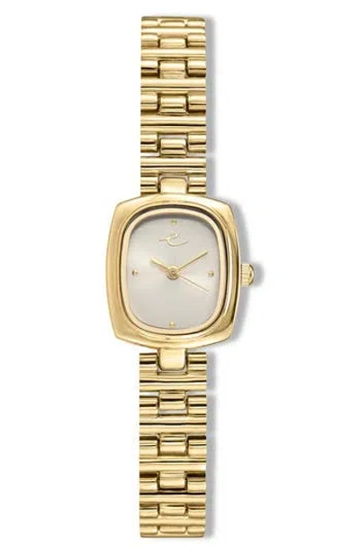 Ettika Square Dial Bracelet Watch, 20mm X 23mm In Gold