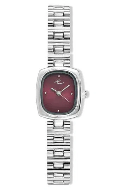 Ettika Square Dial Bracelet Watch, 20mm X 23mm In Metallic