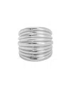 Ettika Stacked Band Ring In Metallic