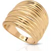 Ettika Stacked Band Ring In Gold