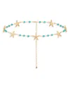 ETTIKA STARFISH & TURQUOISE LINKED BODY CHAIN