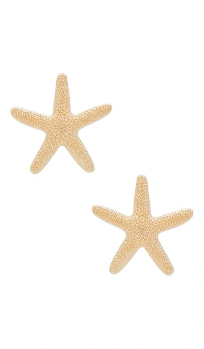 Ettika Starfish Earring In Metallic Gold