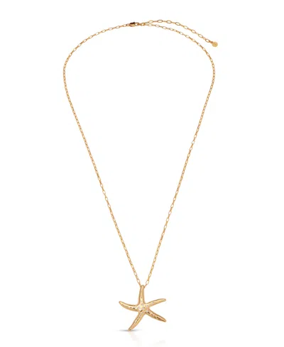 Ettika Starfish Luxe Pendant Necklace In Gold