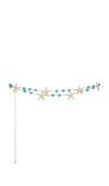 Ettika Starfish Waist Belt In Blue