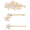 Ettika Starry Nights Assorted 3-pack Hairpin Set In Gold