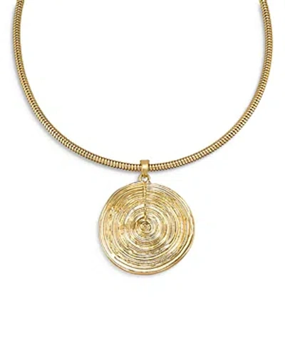 Ettika Statement Disc Choker Necklace In 18k Gold Plated, 15