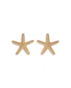 Ettika Statement Starfish Large Stud Earrings In Gold