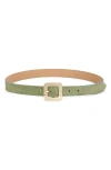 Ettika Suede Belt In Green
