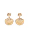 Ettika Sun Drenched Shell Drop Earrings In Gold