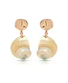 Ettika Sunken Treasure Shell Drop Earrings