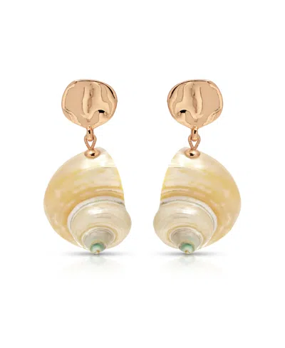 ETTIKA SUNKEN TREASURE SHELL DROP EARRINGS