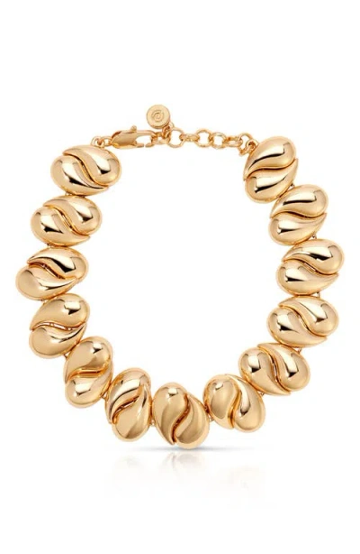 Ettika Teardrop Link Bracelet In Gold