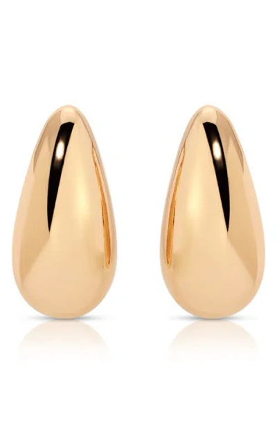 Ettika Golden Teardrop 18k Gold Plated Earrings