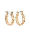 Ettika Textured Mini Hoop Earrings In Gold