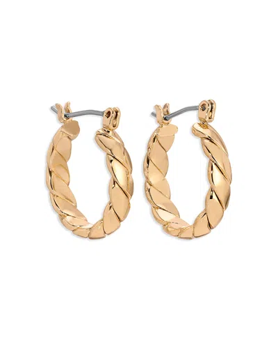 Ettika Textured Mini Hoop Earrings In Gold