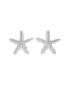 Ettika Textured Starfish Statement Stud Earrings In Metallic