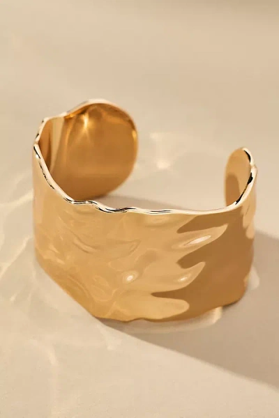 Ettika Thick Sculpted Cuff Bracelet In Gold