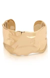 Ettika Thick Sculpted Cuff Bracelet In Gold