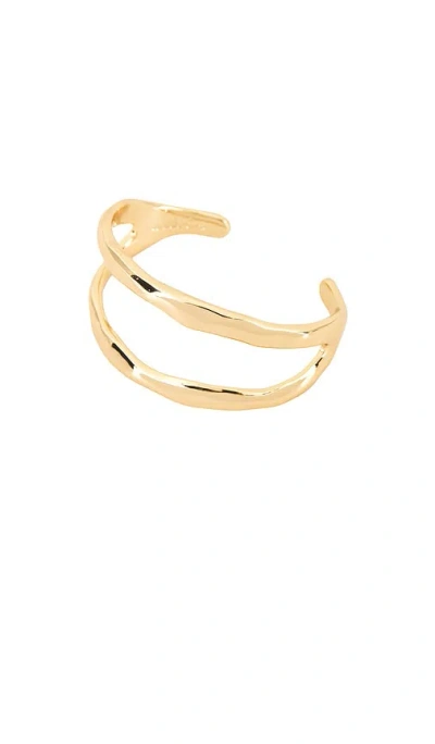 Ettika Tide Pool Double Open Cuff In Gold