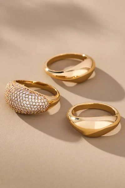 Ettika Timeless Glamour Rings, Set Of 3