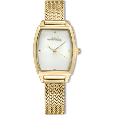 Ettika Timeless Texture Watch In Gold