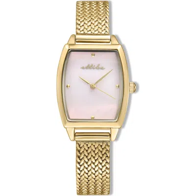 Ettika Timeless Texture Watch In Gold