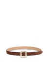 Ettika Timeless Texture Women's Suede Leather Belt In Brown