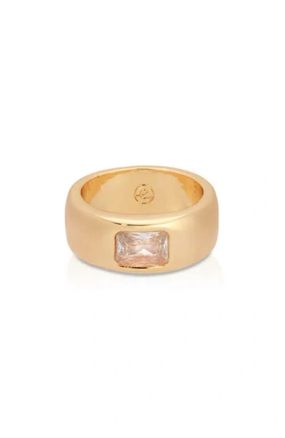 Ettika Treasure Cubic Zirconia Ring In Gold