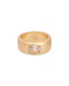 Ettika Baguette Cubic Zirconia Oval Dome Ring