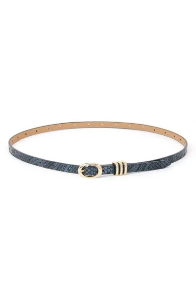 Ettika Triple Keeper Belt In Blue