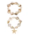 Ettika True Shell Stretch Bracelet Set