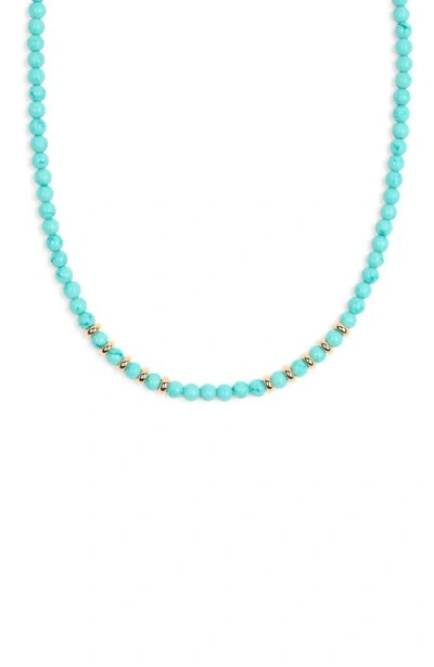 Ettika Turquoise Bead Choker Necklace
