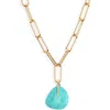 Ettika Turquoise Pendant Necklace