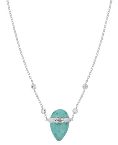 Ettika Turquoise Solstice Pendant Necklace In Metallic