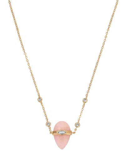 Ettika Turquoise Solstice Pendant Necklace In Gold