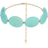 Ettika Turquoise Station Statement Necklace In Turquoise